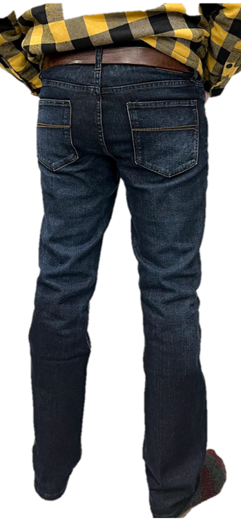 Johnnies Jeans relaxed straight-leg silhouette